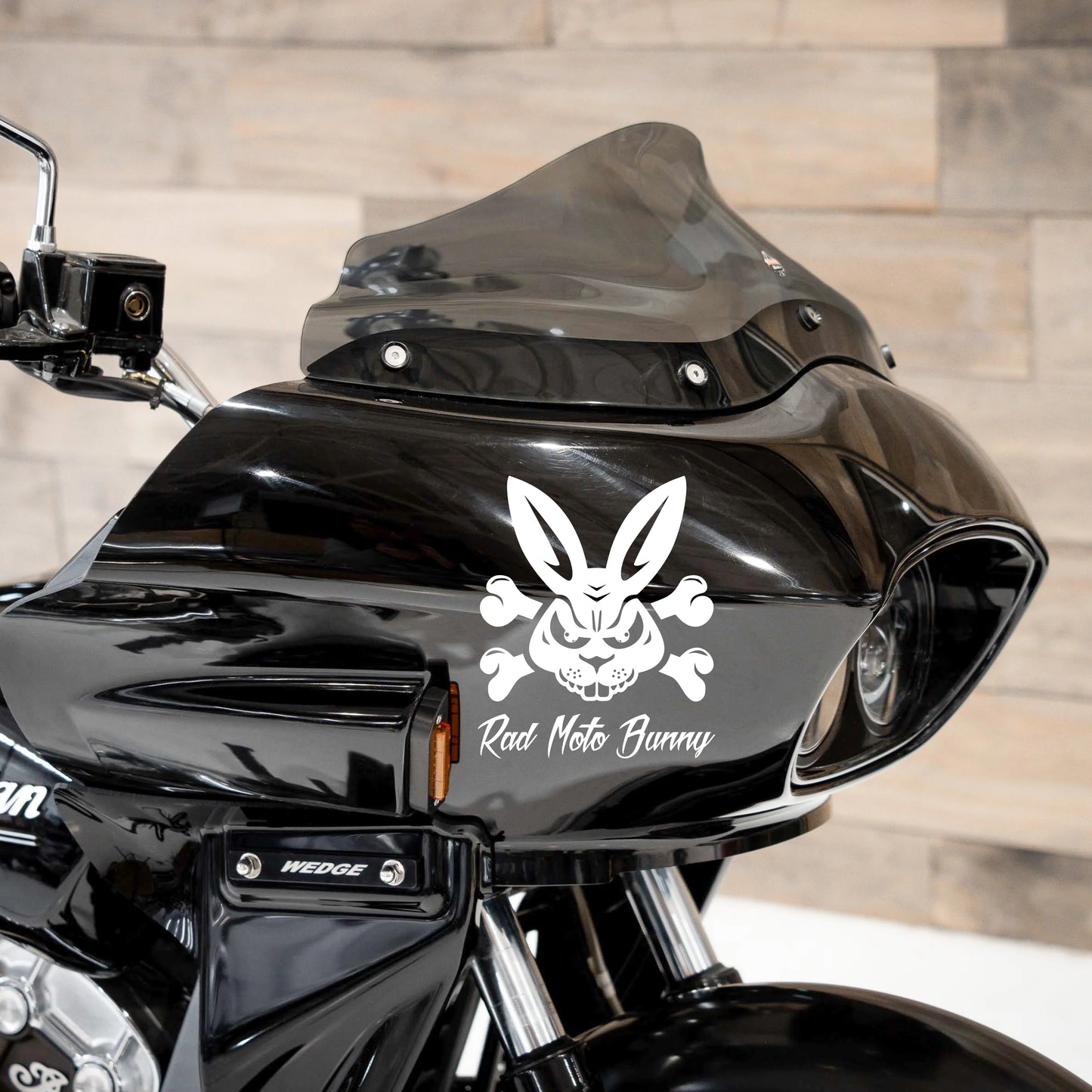 Rad Moto Bunny, Moto Vinyl Decal