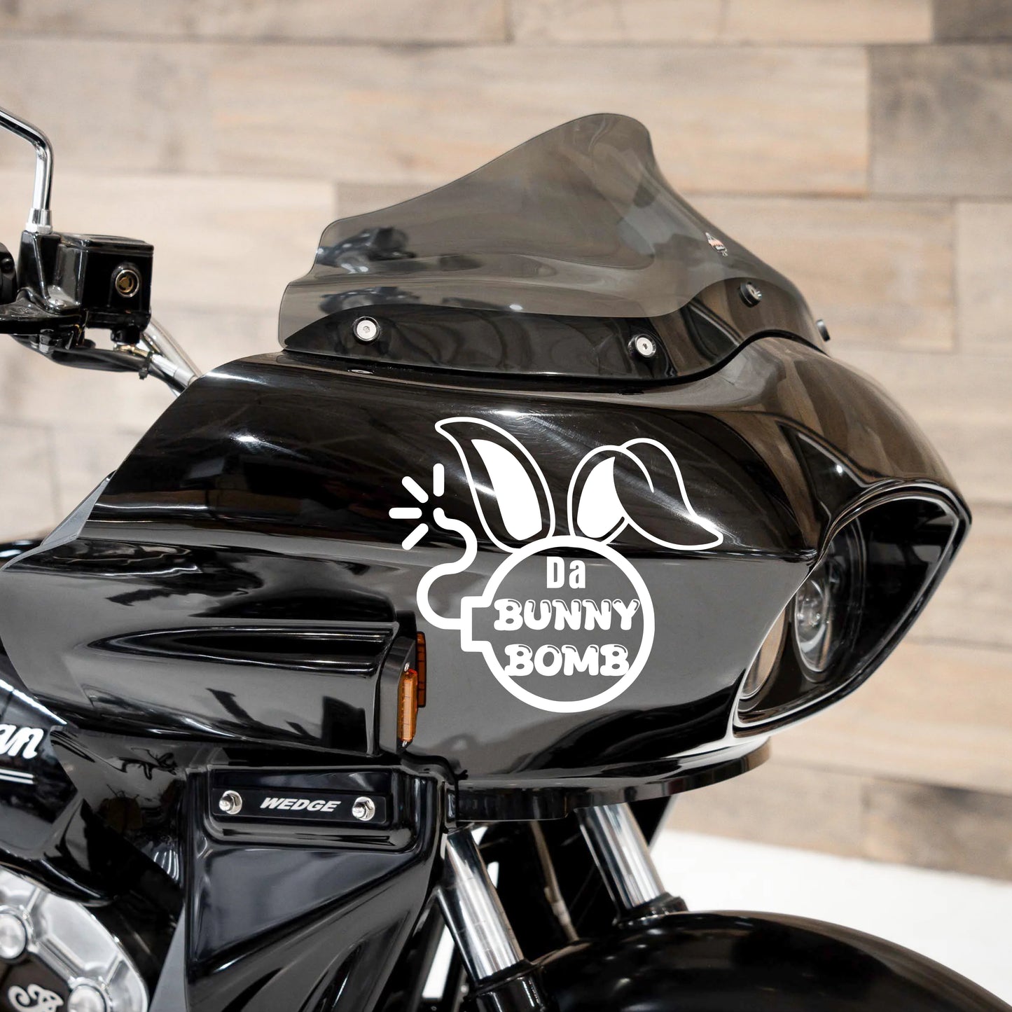 Da Bunny Bomb, Moto Vinyl Decal
