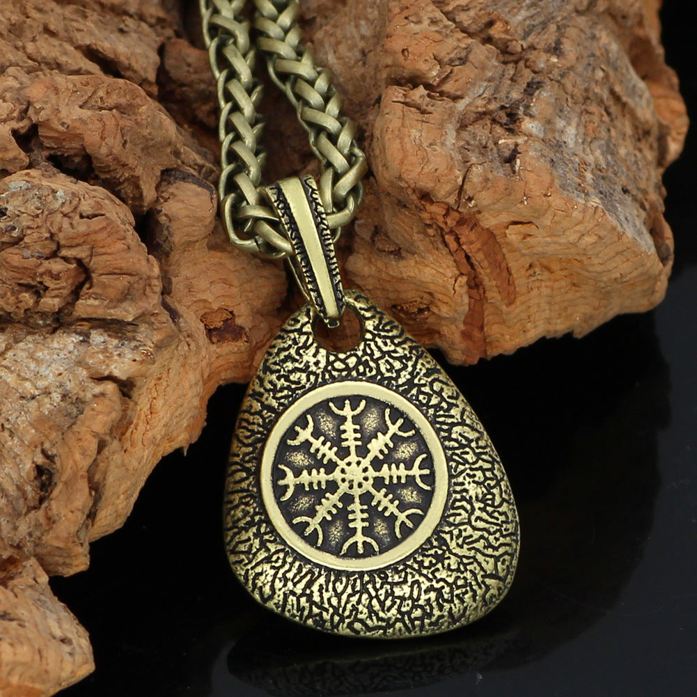 Viking Compass Pendant Necklace