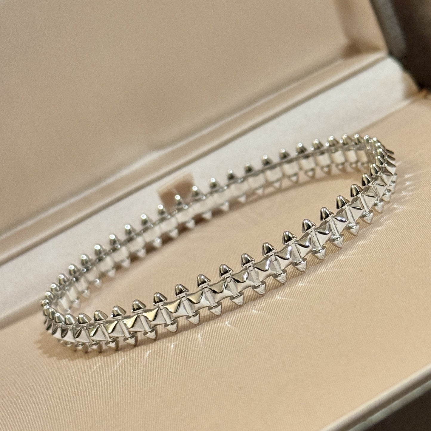 Sterling Silver Rivet Bracelet