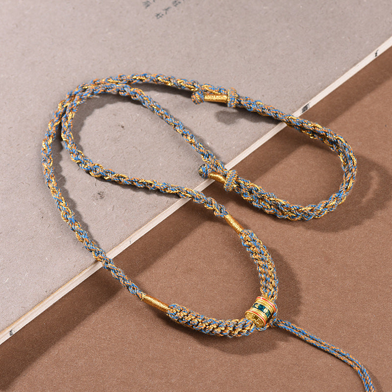 Woven Tibetan Lanyard Necklace