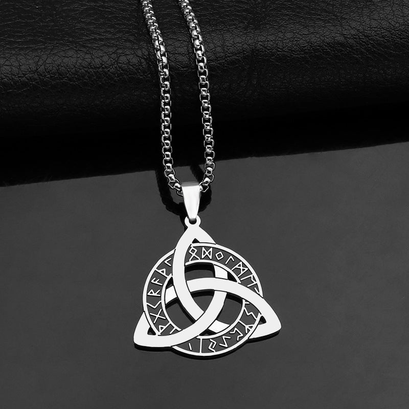 Viking Celtic Knot Stainless Steel Necklace