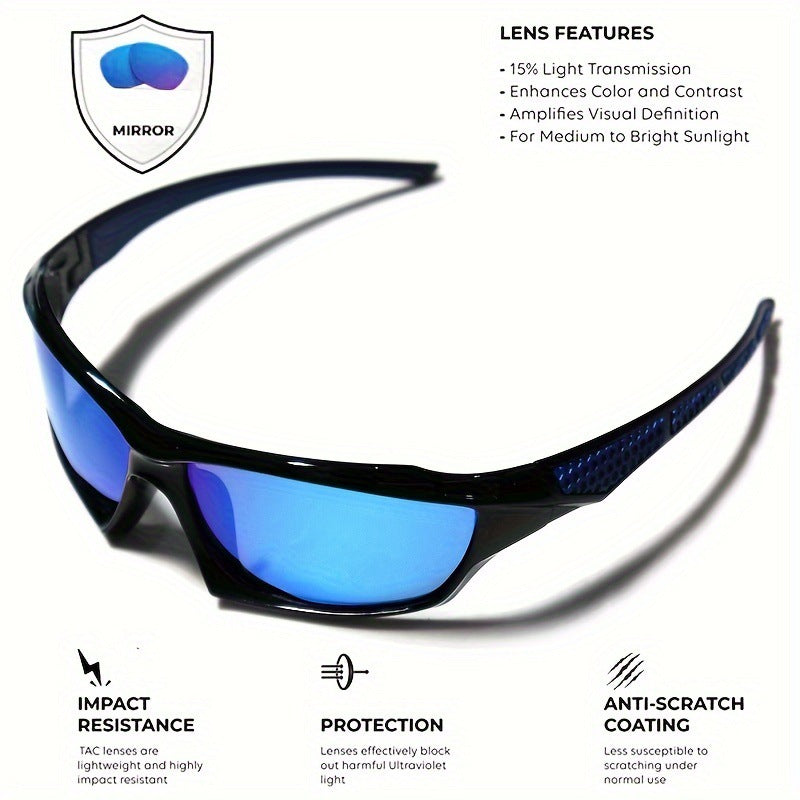 Color wrap Polarized Sunglasses