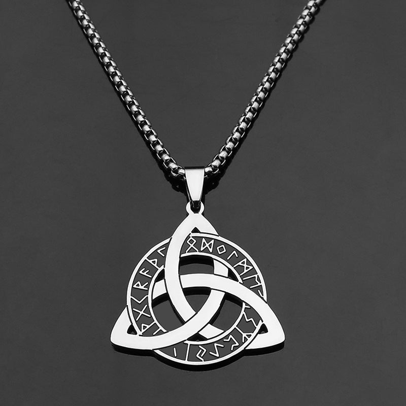 Viking Celtic Knot Stainless Steel Necklace