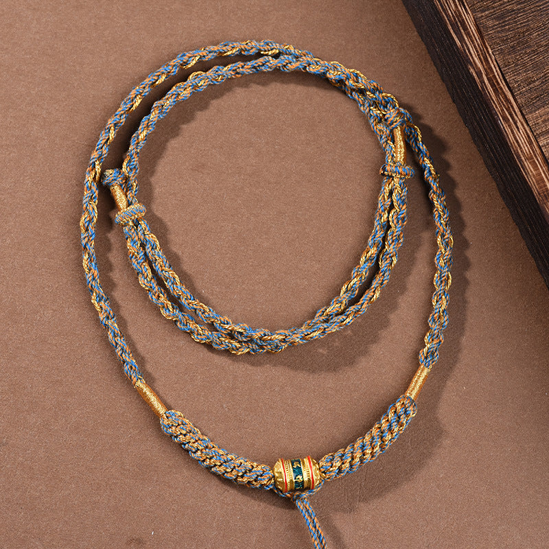 Woven Tibetan Lanyard Necklace