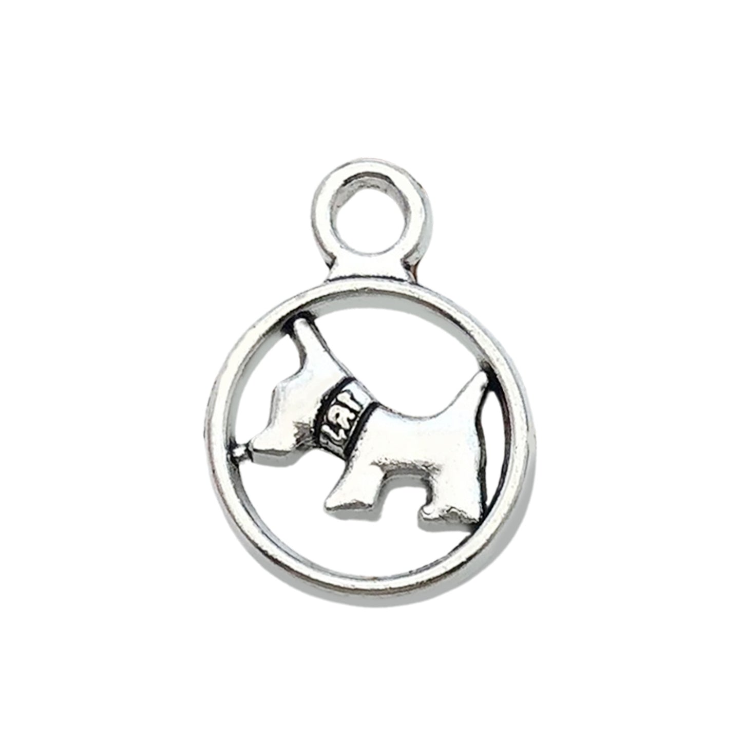 Antique Silver Dog Charms