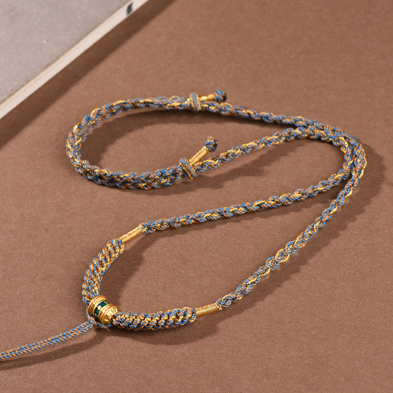 Woven Tibetan Lanyard Necklace