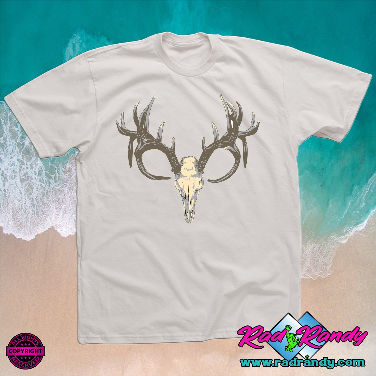 Antlers Skull. PNG Digital Print file.