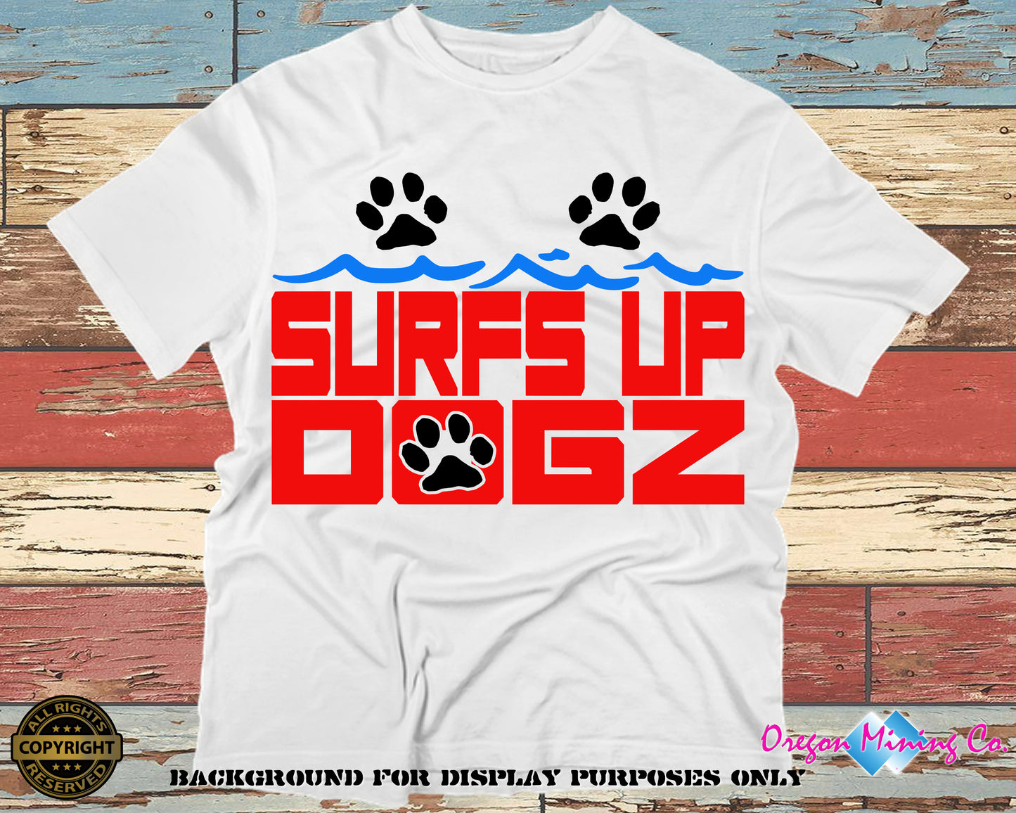 Surfs up Dogz. SVG Digital Cut or Print files.