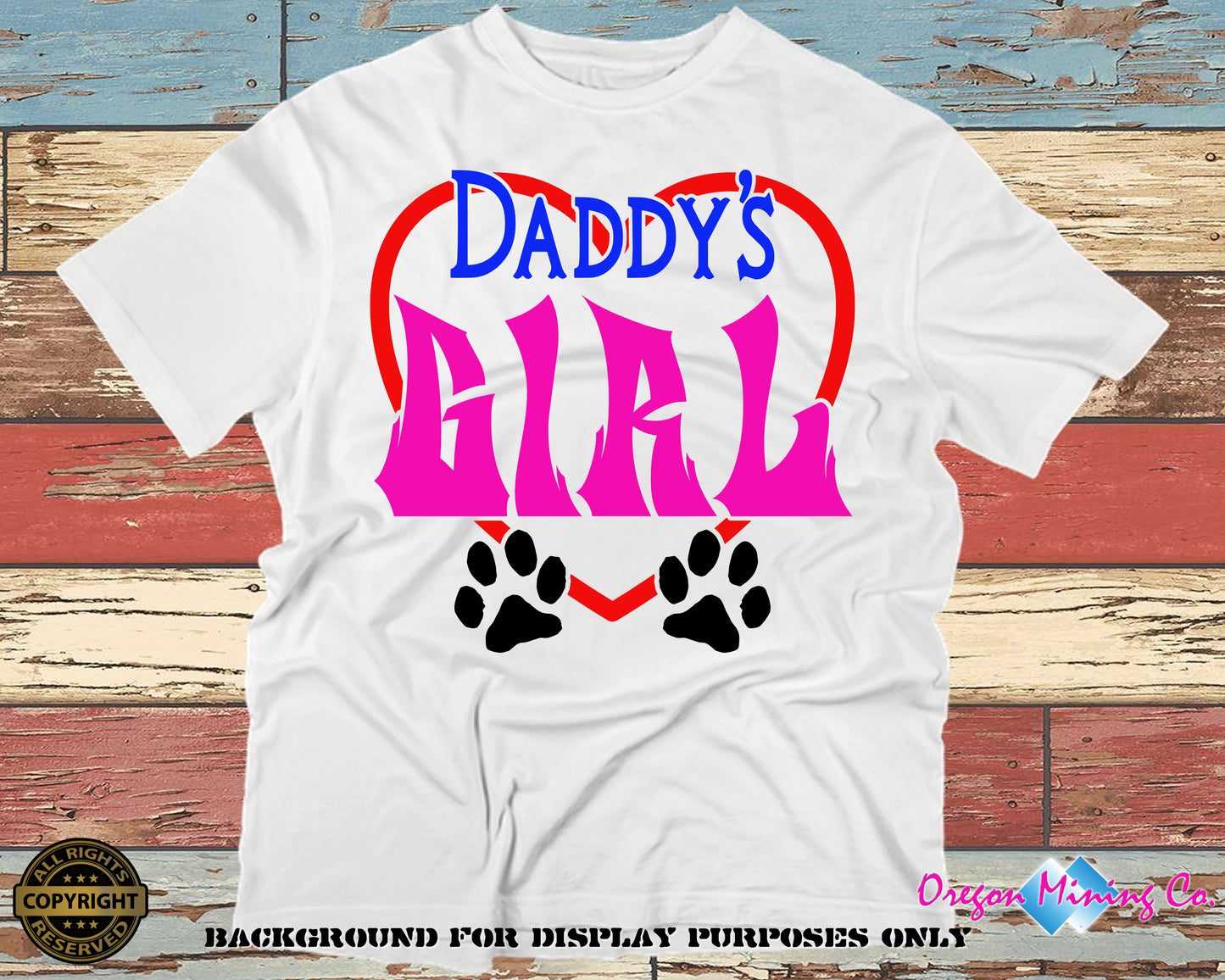 Daddy's Girl. SVG Digital Cut or Print files.
