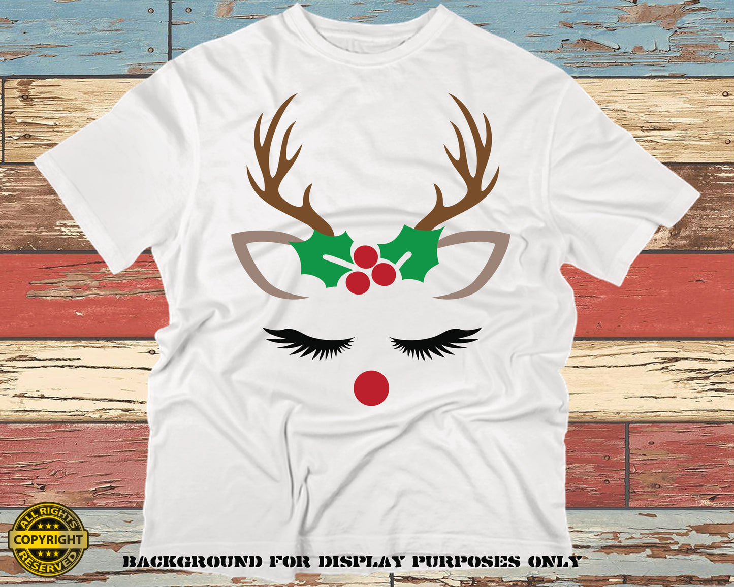 Christmas Deer, SVG Digital Cut or Print files.