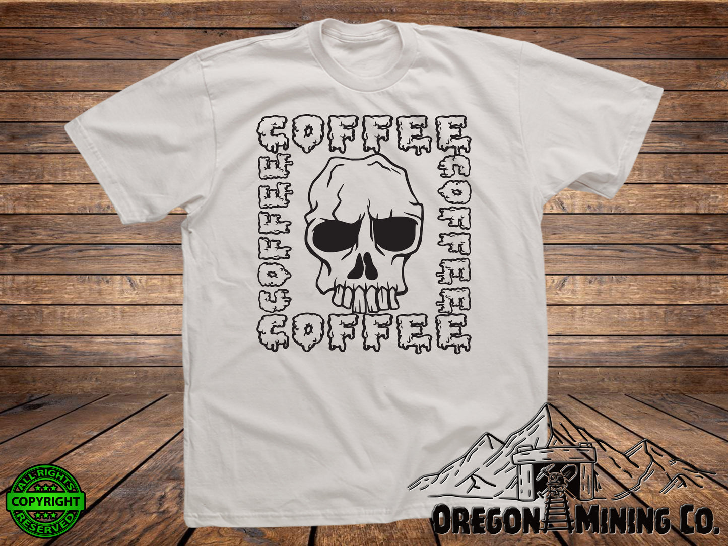 Coffee Skull. SVG Digital Cut or Print files.