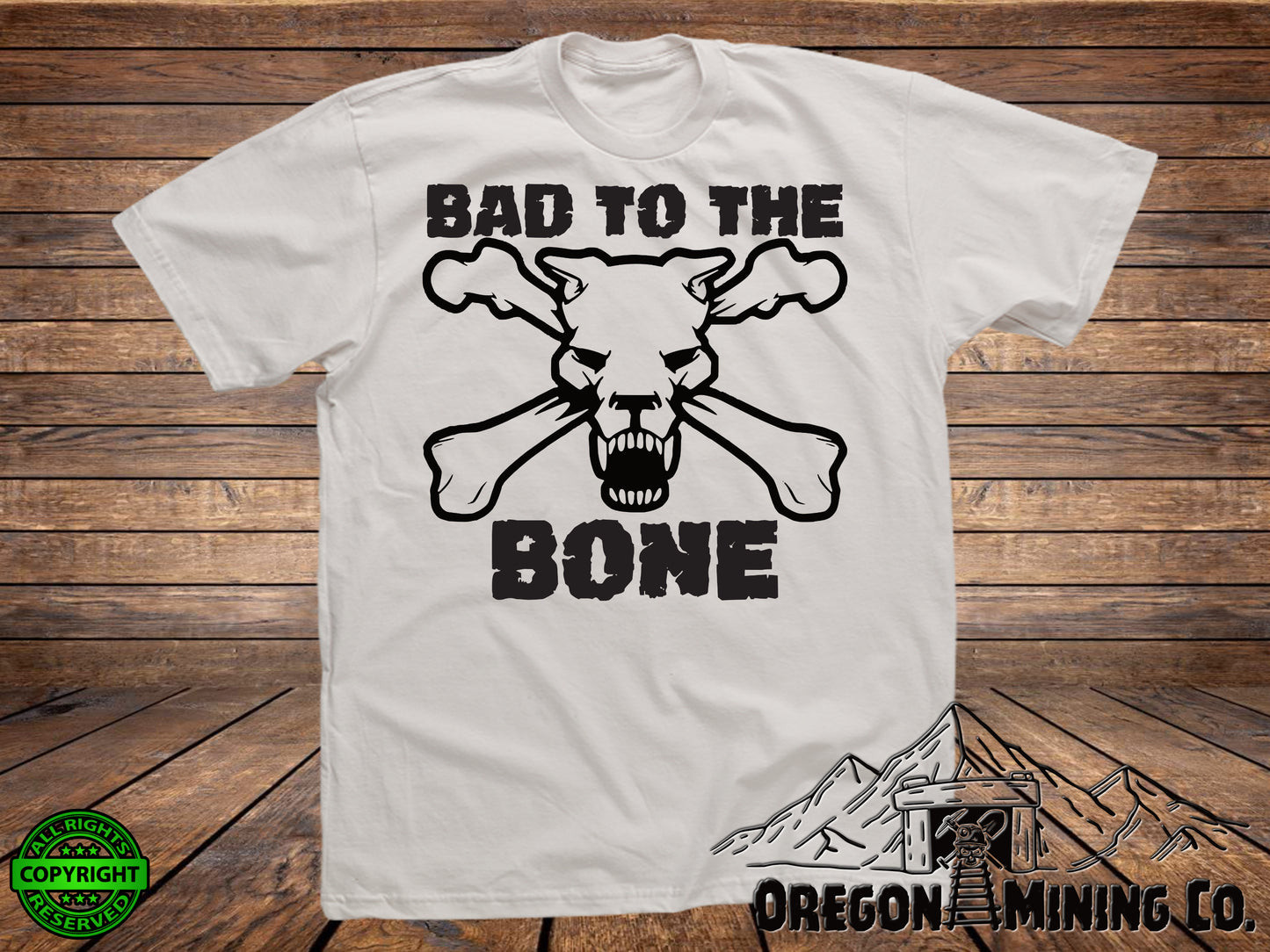Bad to the Bone. SVG Digital Cut or Print files.