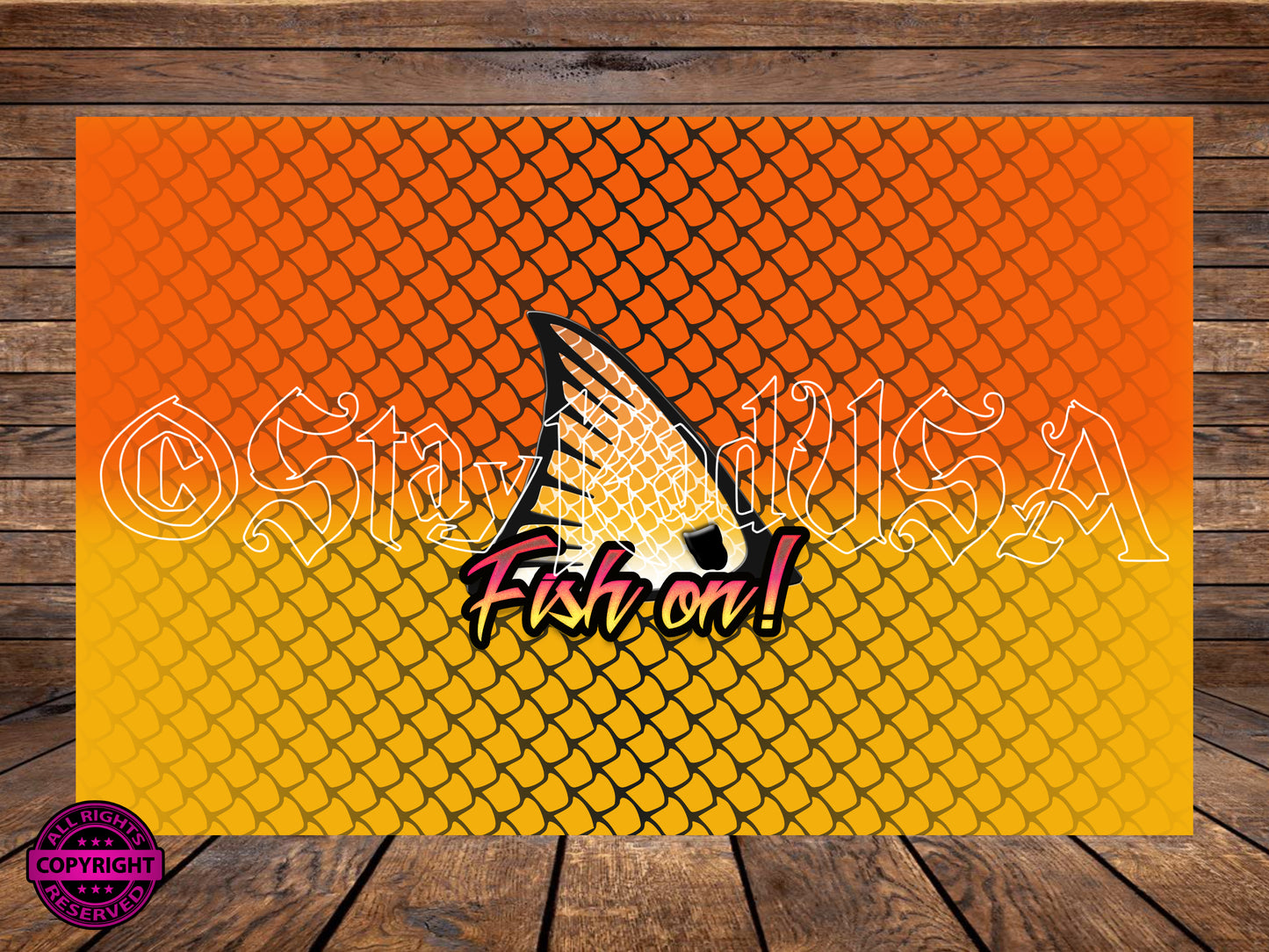 Lure Tumbler Wrap. PNG Digital Print file. #169