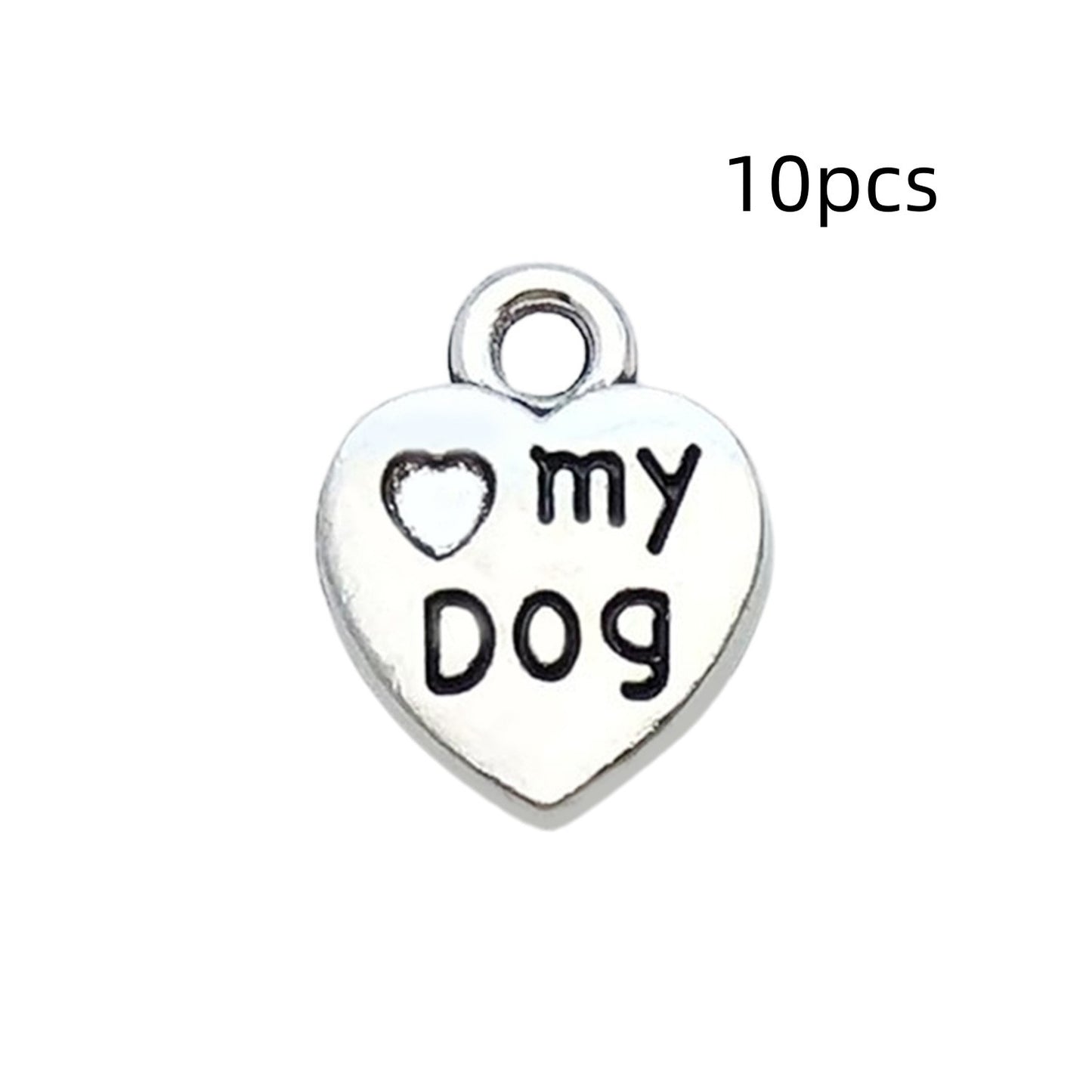 Antique Silver Dog Charms