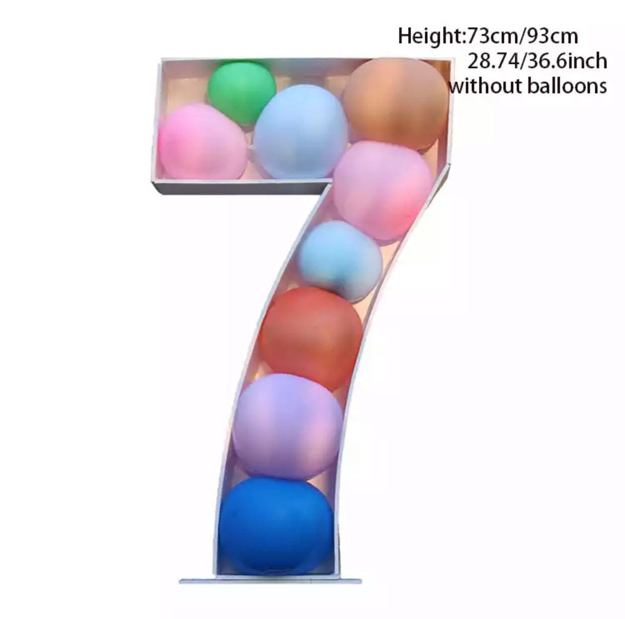 Giant Balloon Number Filling Box