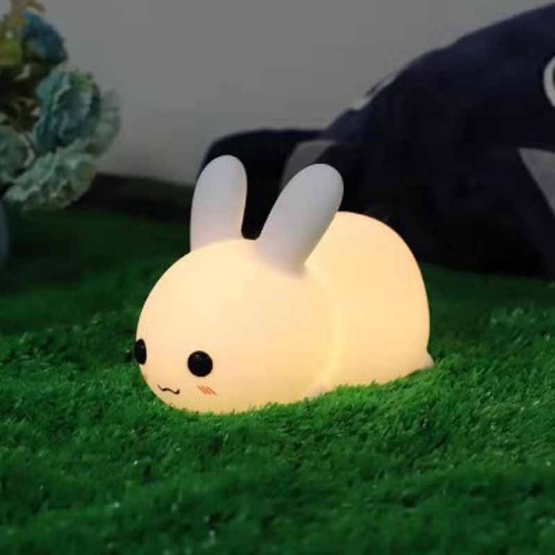 Silicone Rabbit LED Night Light. USB Rechargeable