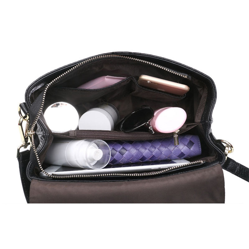 Genuine Leather Woven Bag