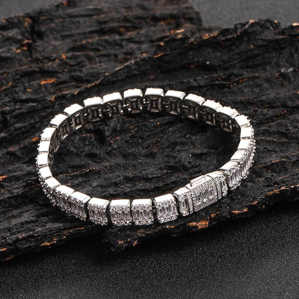Sugar Rock Zircon Chain Bracelet