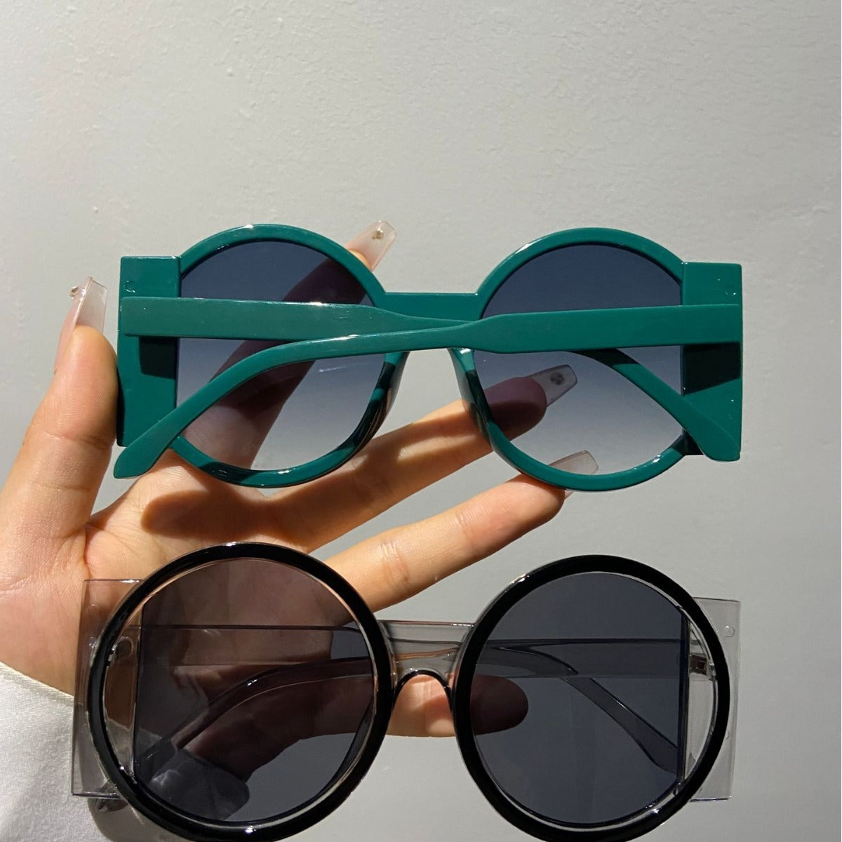 Big Round Large Frame Sunglasses