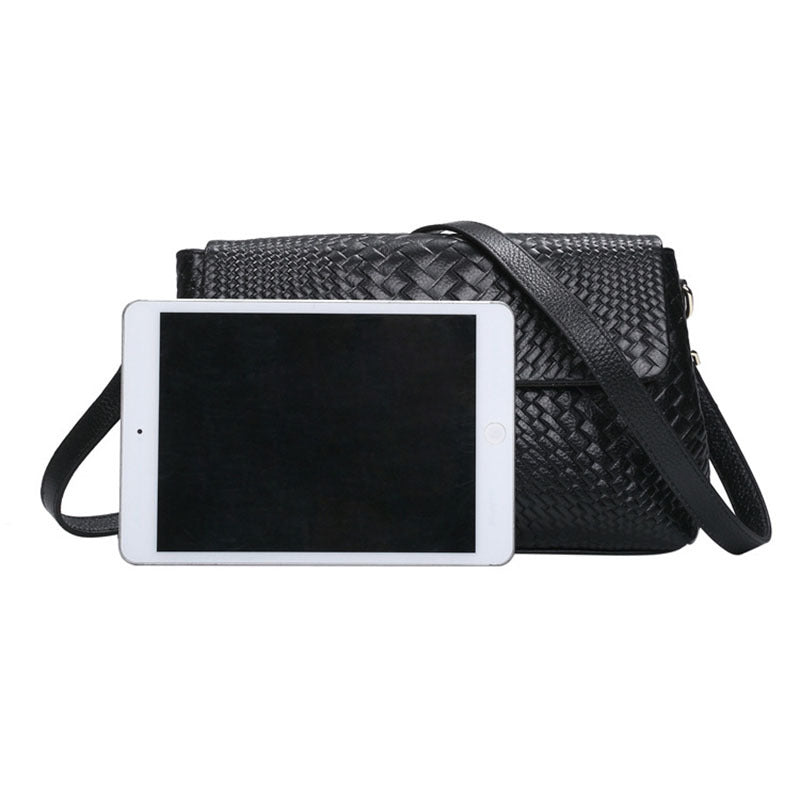 Genuine Leather Woven Bag