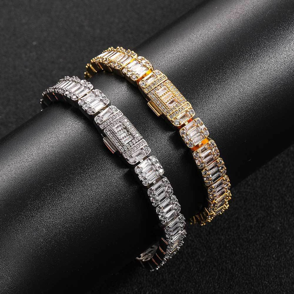 Sugar Rock Zircon Chain Bracelet
