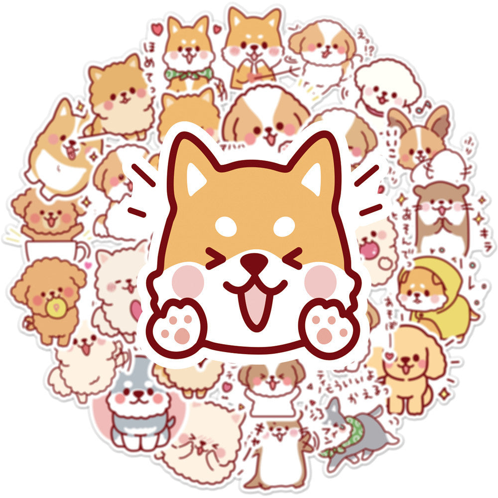 50 Cute Dog Graffiti Stickers