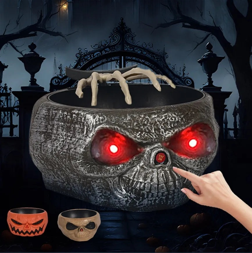 Halloween Candy Bowl with Motion Activated Hand