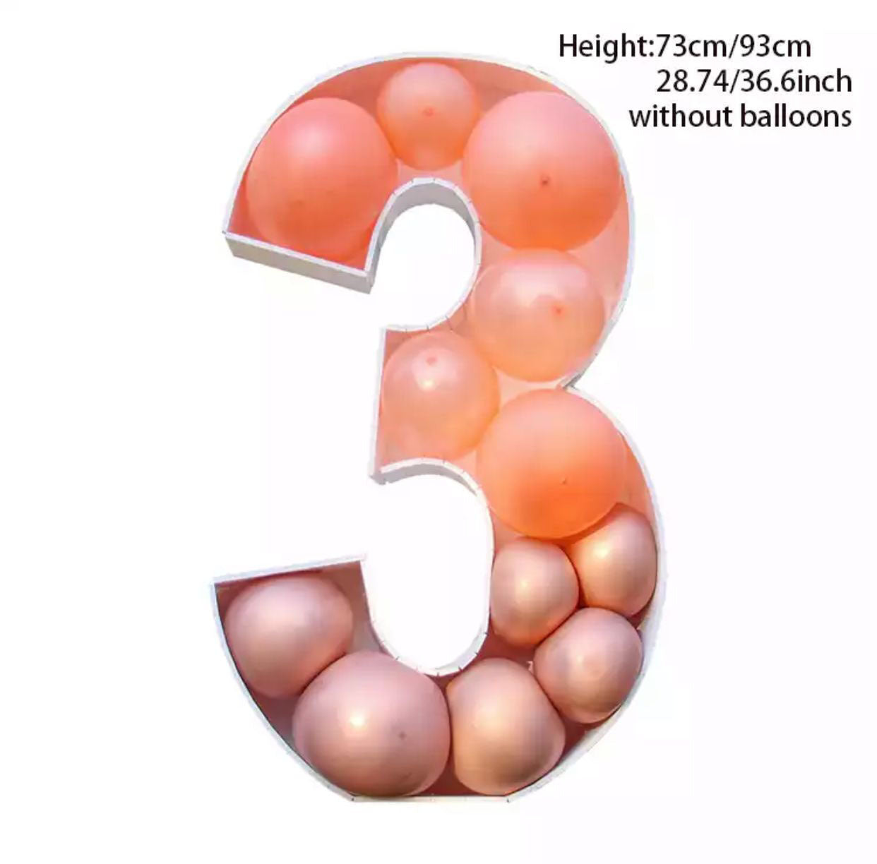 Giant Balloon Number Filling Box