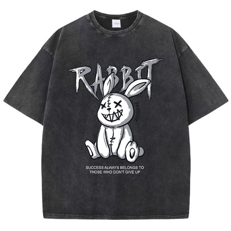 Cute Rabbit Print T-Shirt