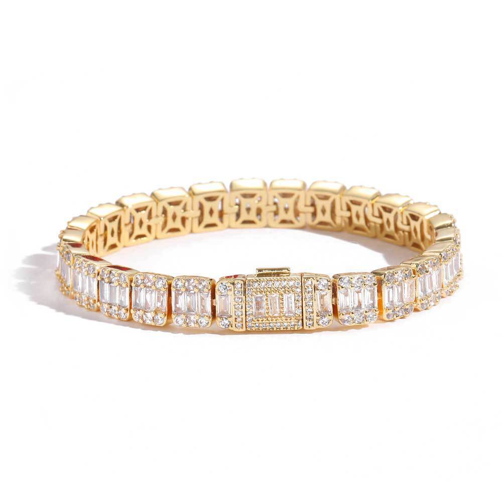 Sugar Rock Zircon Chain Bracelet