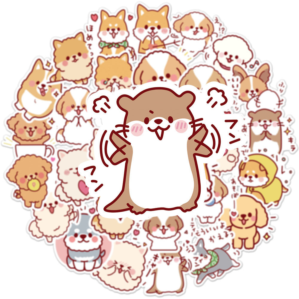 50 Cute Dog Graffiti Stickers