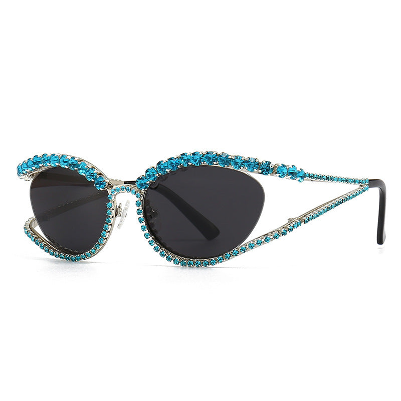Diamond Diva Cat Eye Diamond Studded Sunglasses
