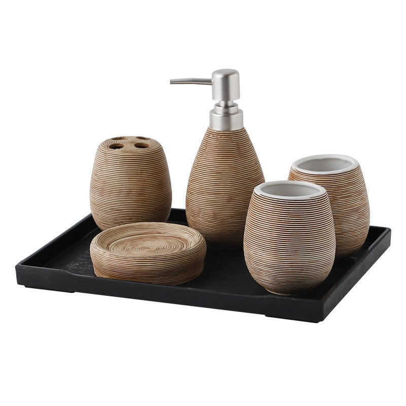 Brushed Ceramic Bathroom set