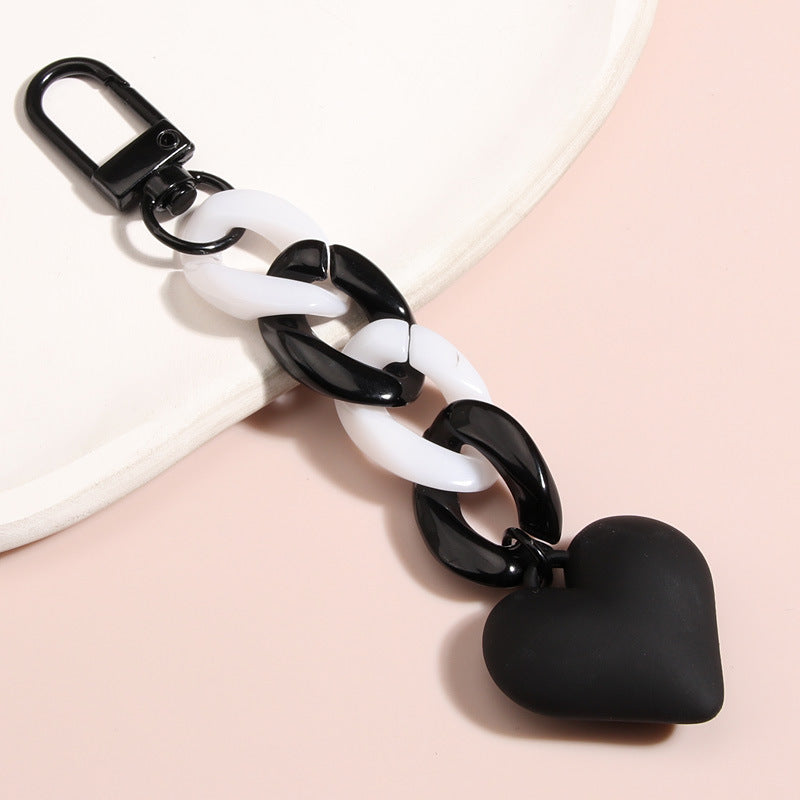 Black Heart Keychain