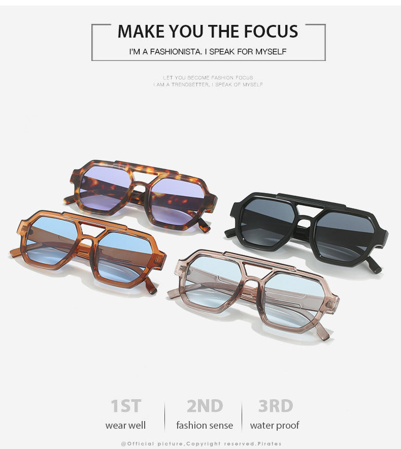 Bold Double Beam Sunglasses