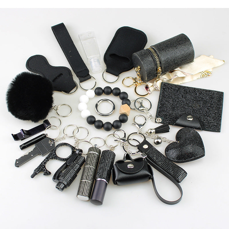 Multifunctional 19-piece Keychain Set