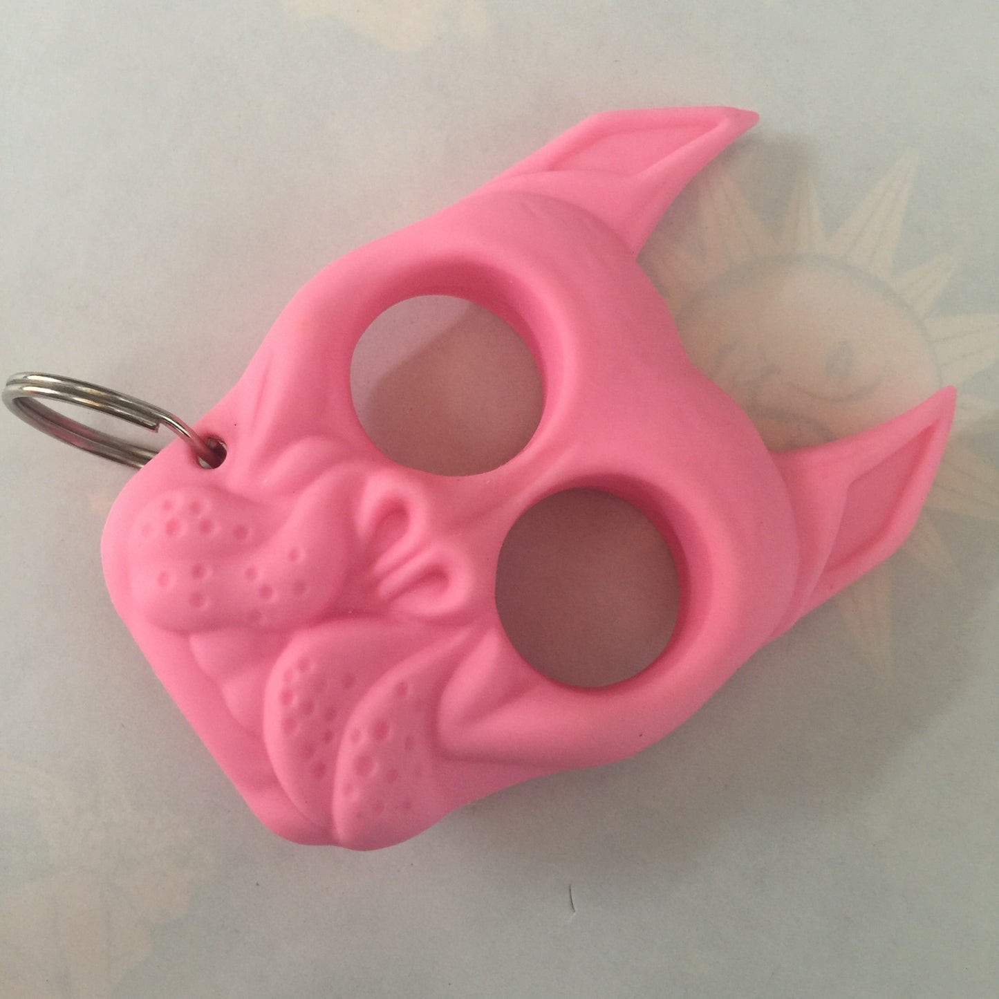 Dog Head Self-defense Keychain