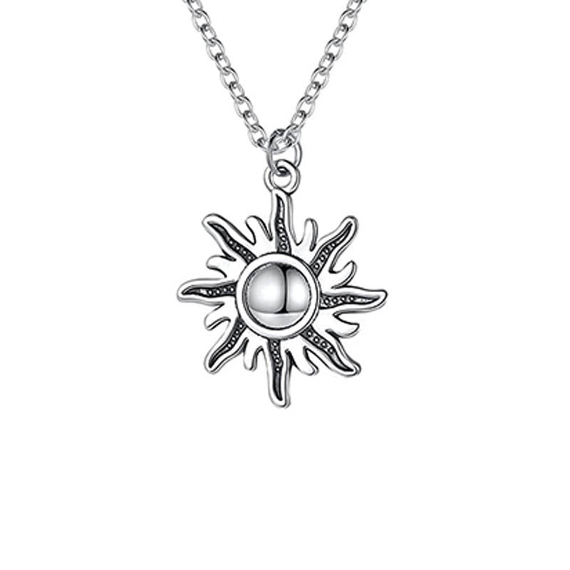 Natural Stone Wire Winding Pendant Necklace
