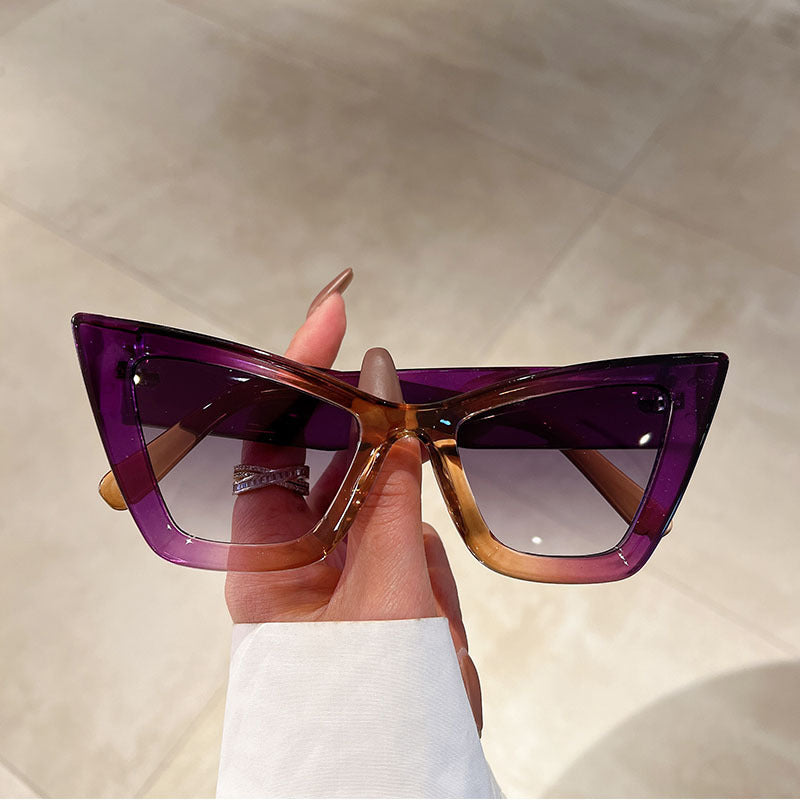 Large Frame Cat Eye Sunglasses