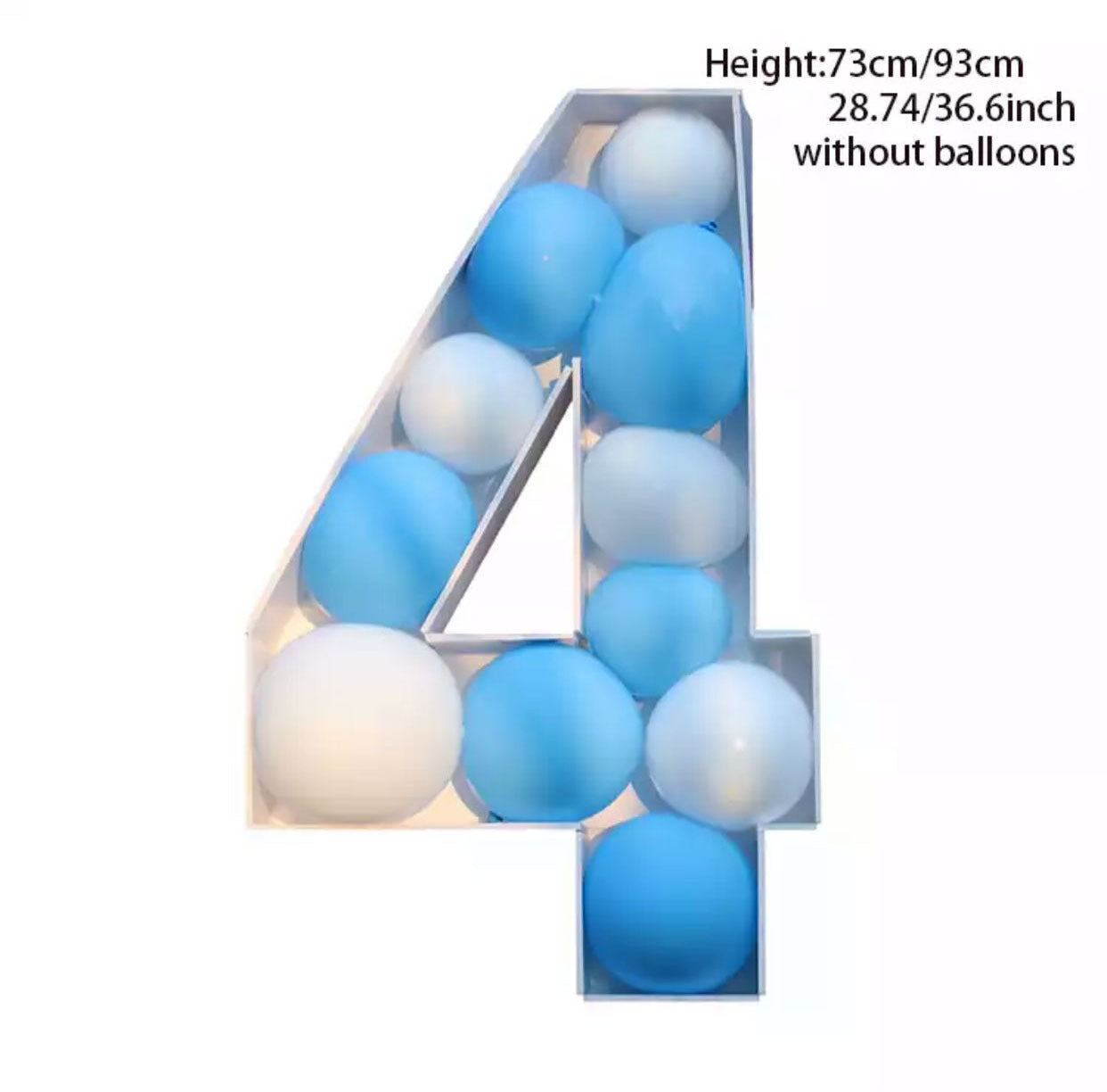 Giant Balloon Number Filling Box