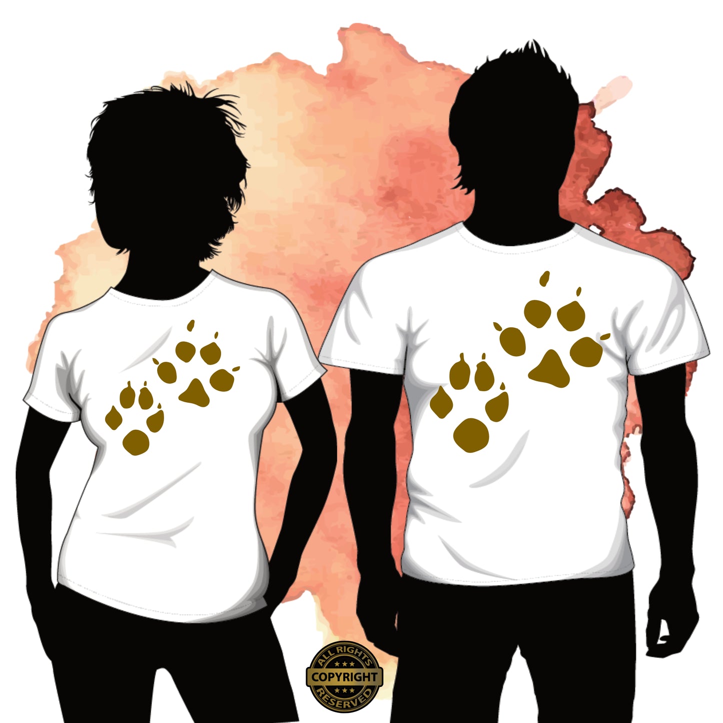 Wolf Tracks, SVG Digital Cut or Print file.