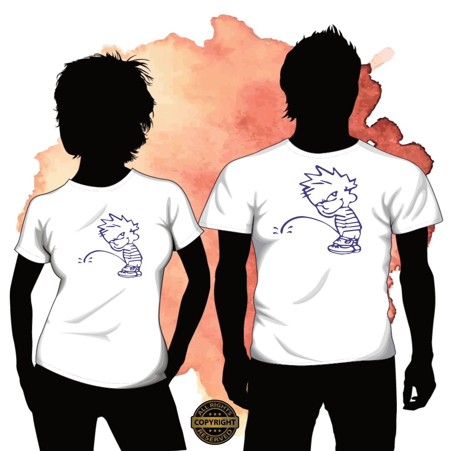 Calvin, Pee on, SVG Digital Cut or Print file.