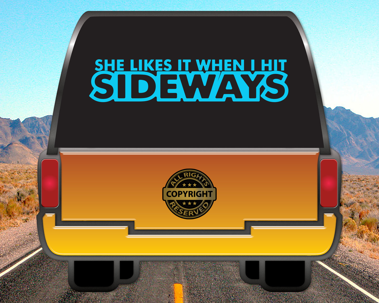 JDM She likes it when I hit Sideways, Auto Vinyl Decal