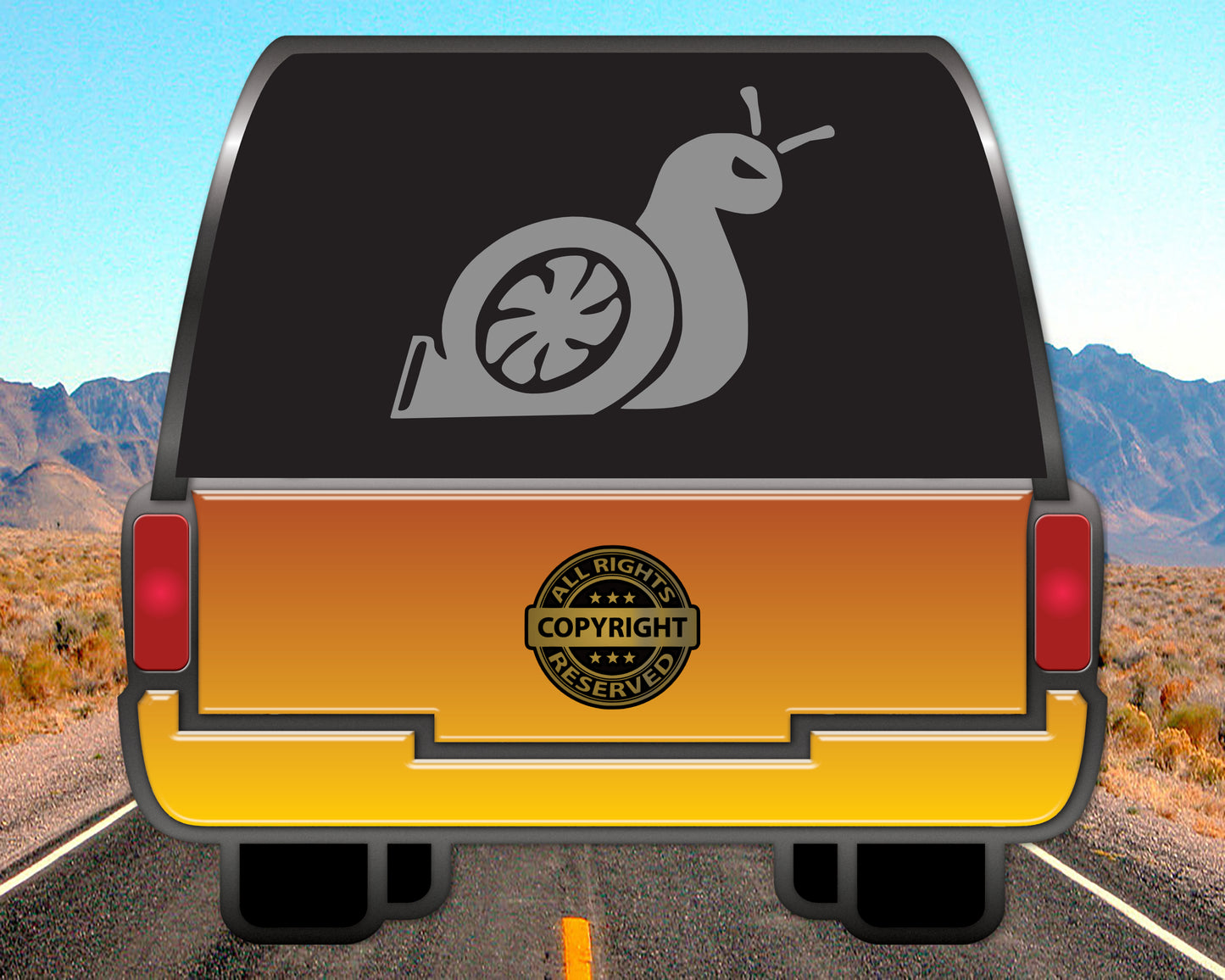Turbo Snail, Auto Vinyl Decal