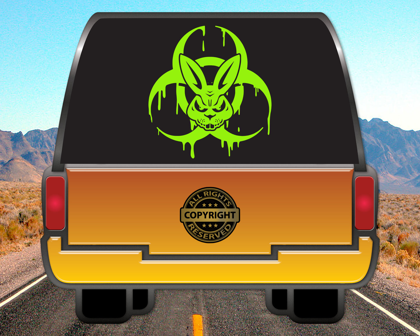 Toxic Bunny, Moto Vinyl Decal