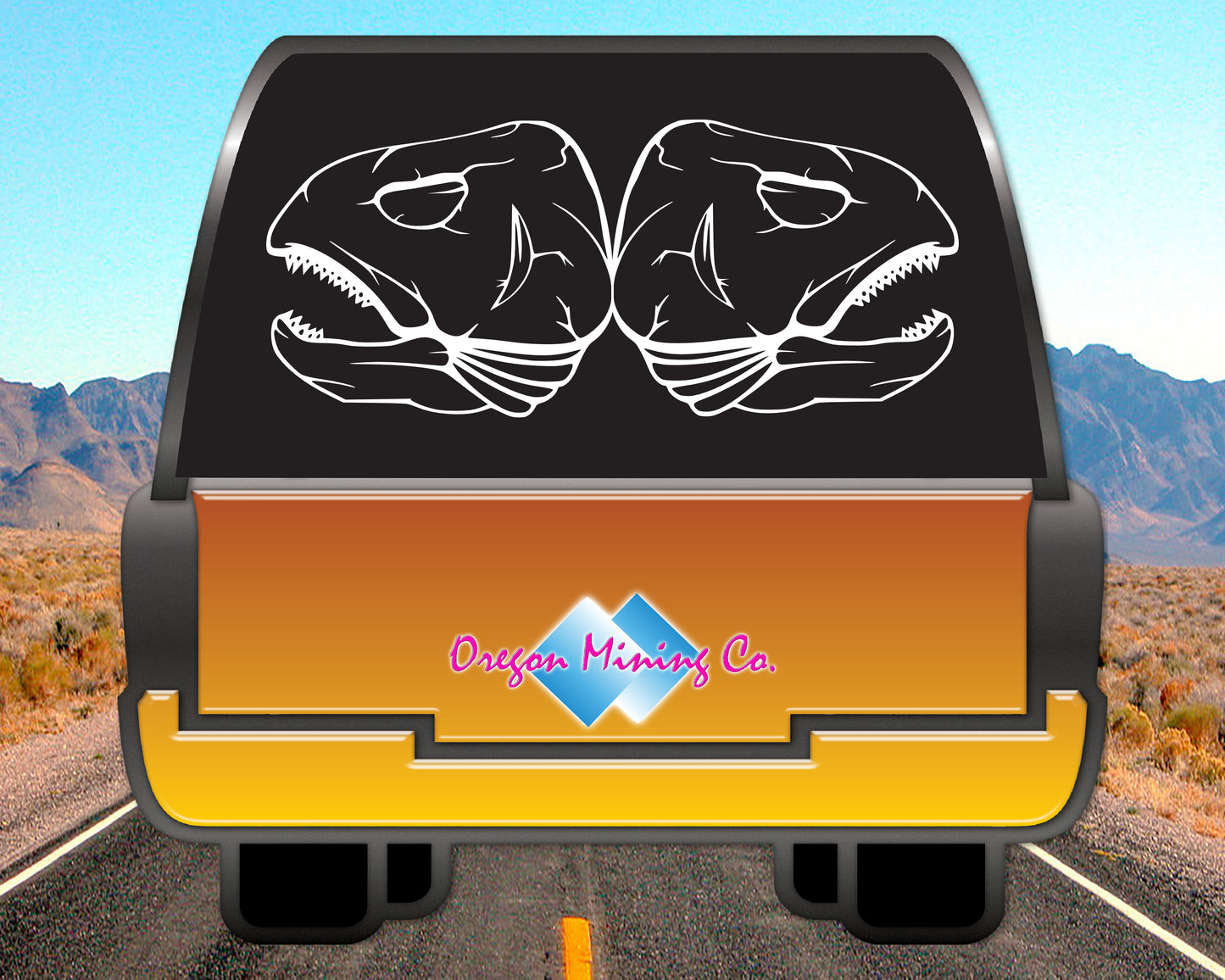 Fish Heads, Fishing Vinyl Decal