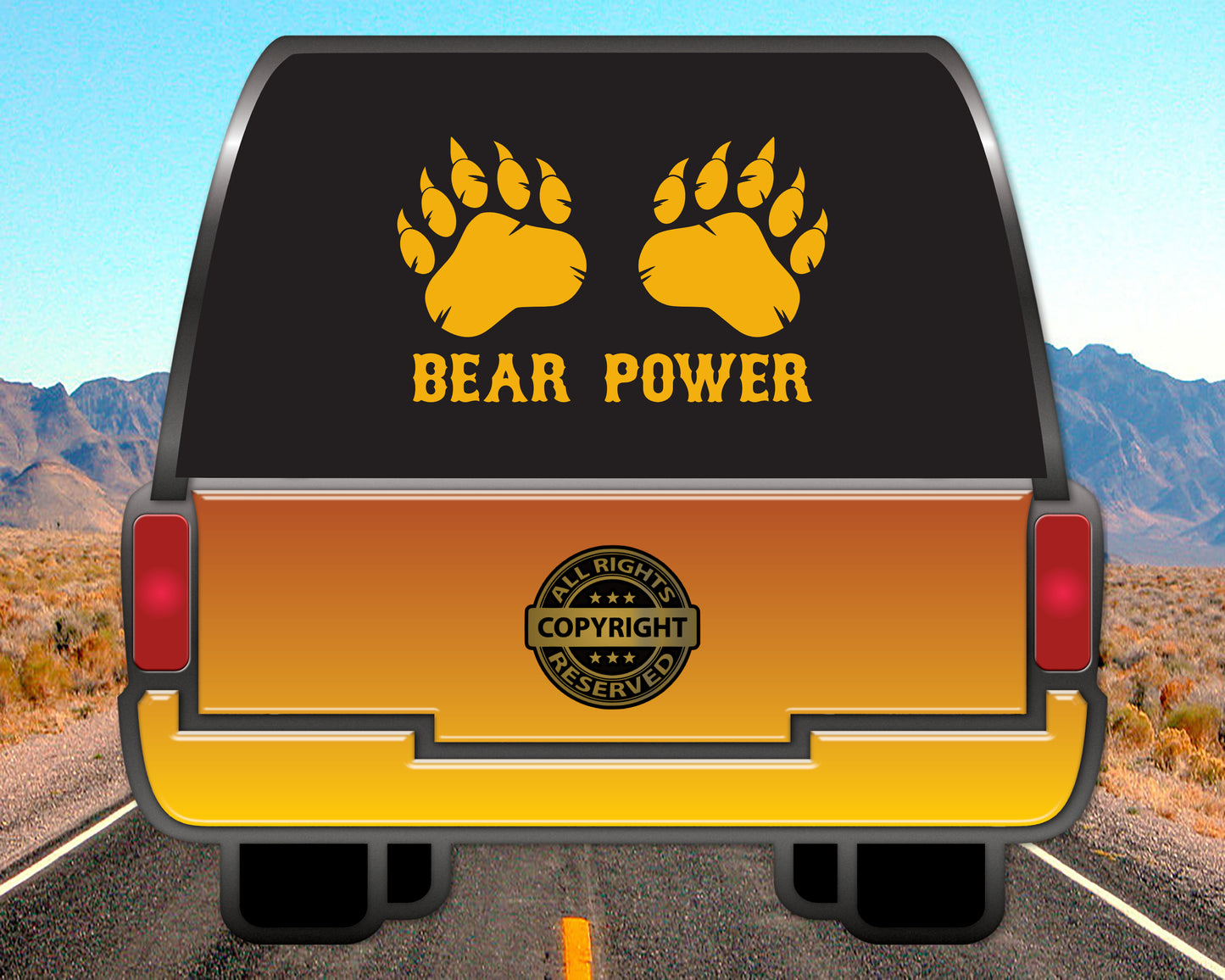 Bear Power, Vinyl Decal