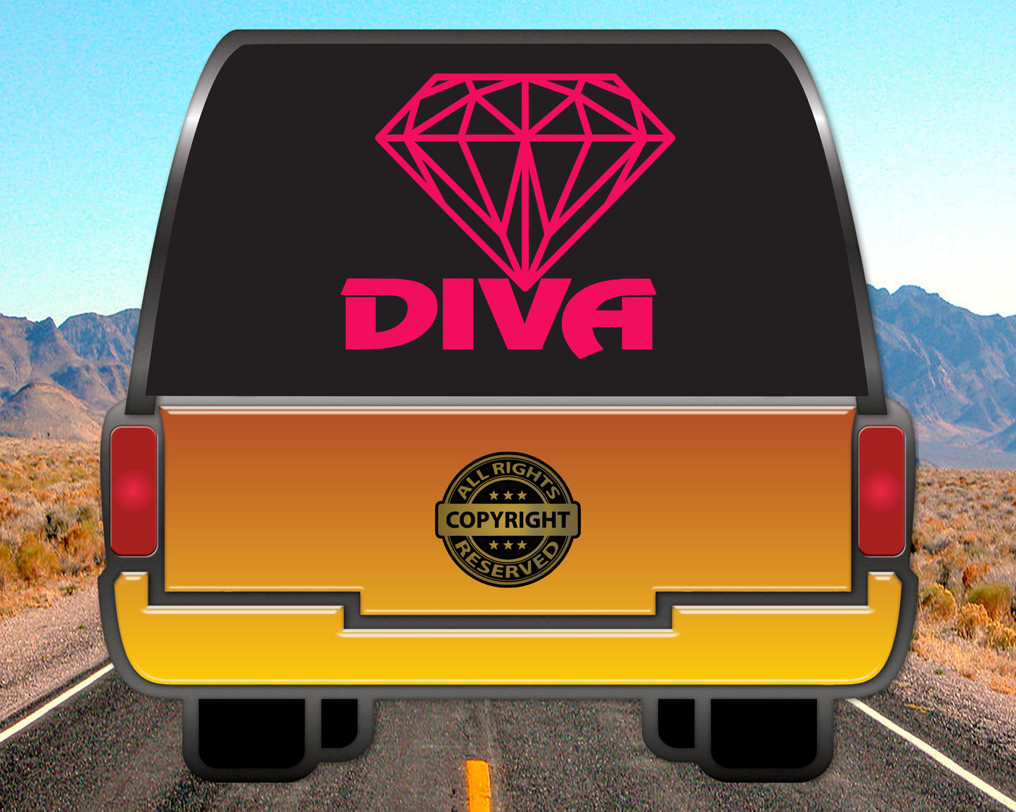 Diamond Diva, Vinyl Decal