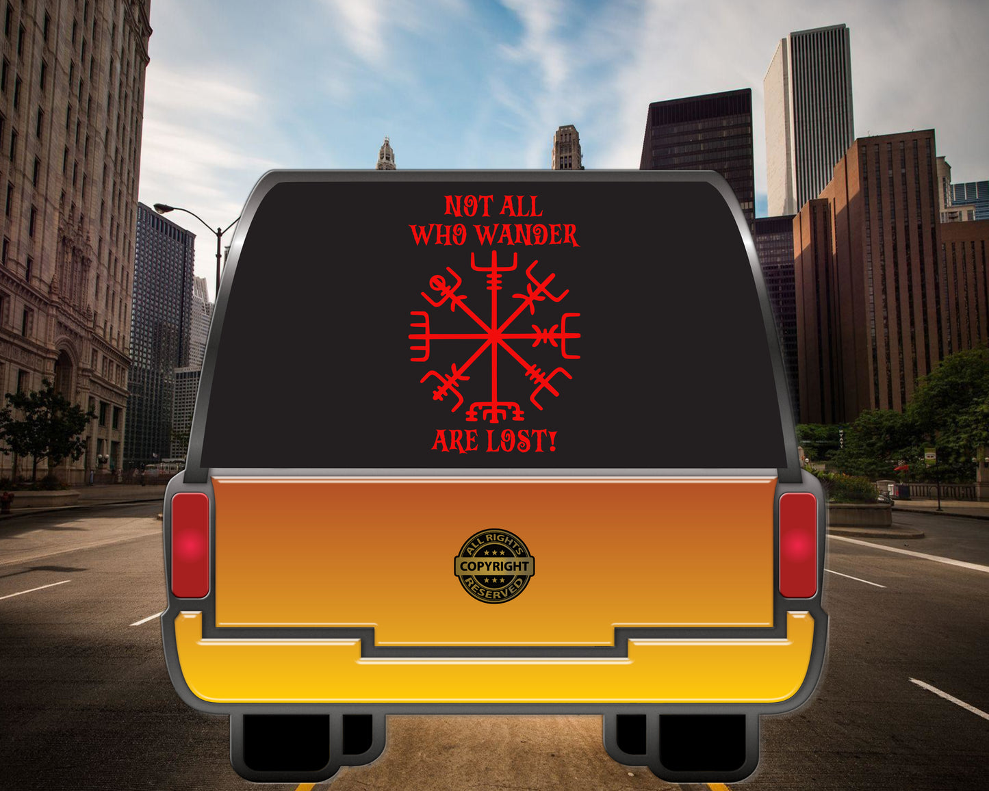 Not all who Wander, are lost, Vinyl Decal